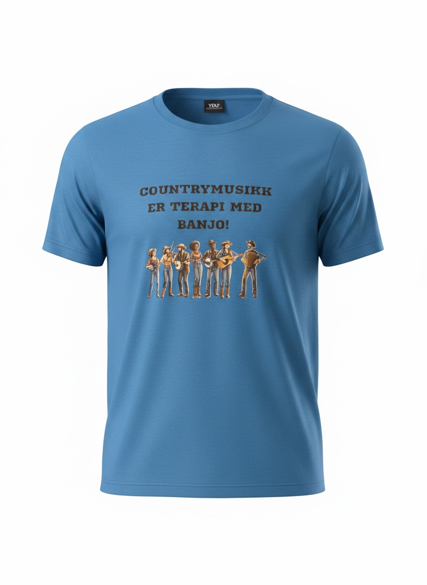 T- skjorte - Country Music er terapi...