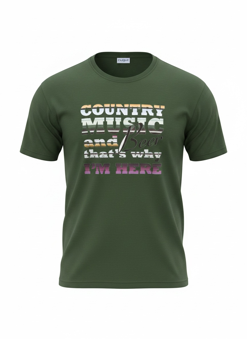 T- skjorte - Country music and beer....
